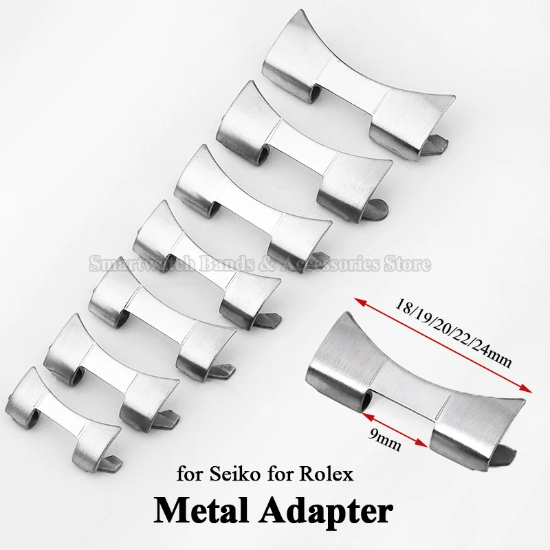 Curved Spring Bar - 12/14/16/18/19/20mm 22mm 24mm Adattatore in acciaio